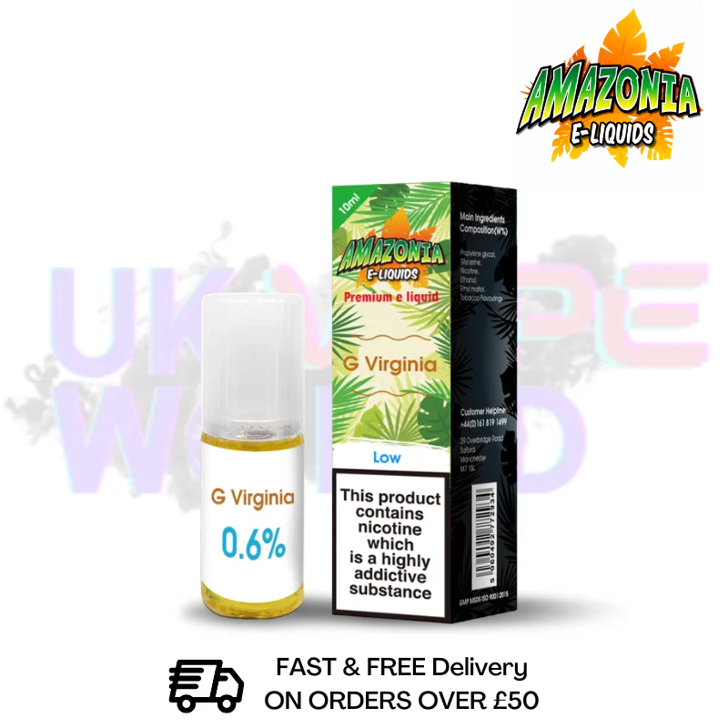 Amazonia 10ml H Tobacco Eliquid Only £2.99 (PCS)