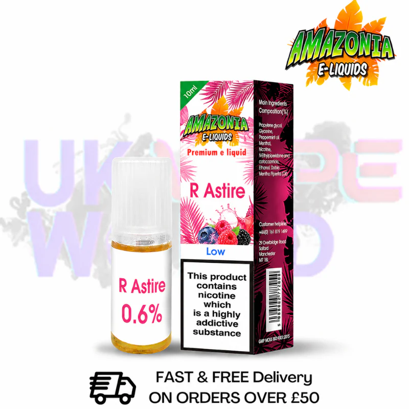 Amazonia 10ml R Astire Eliquid Only £2.99 (PCS)