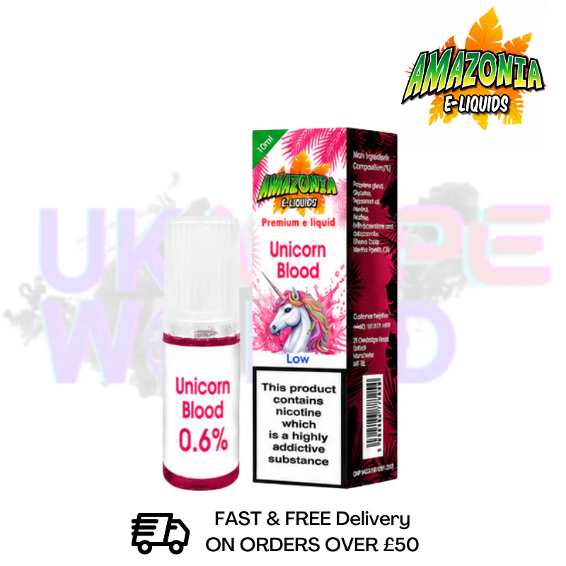 Amazonia 10ml Unicorn Blood Eliquid Only £2.99 (PCS)