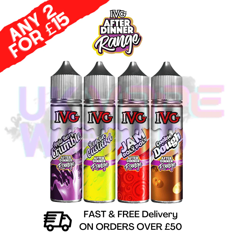 Apple Berry Crumble IVG Shortfill Juice 50ML Eliquid - AFTER DINNER RANGE - Image 2