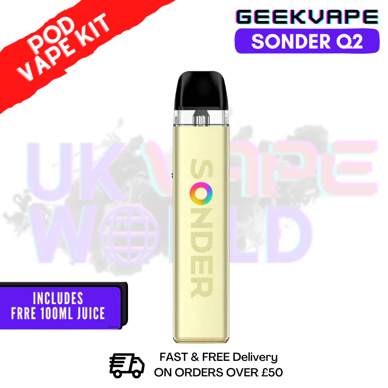 Apricot Yellow GeekVape Sonder Q2 Pod Vape Kit