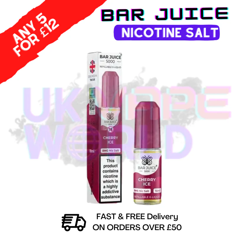 Cherry ICE Bar Juice 5000 Nicsalt E-Juice
