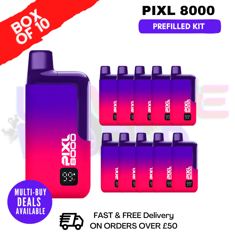Black Cherry Pixl 8000 Kits Box Of 10