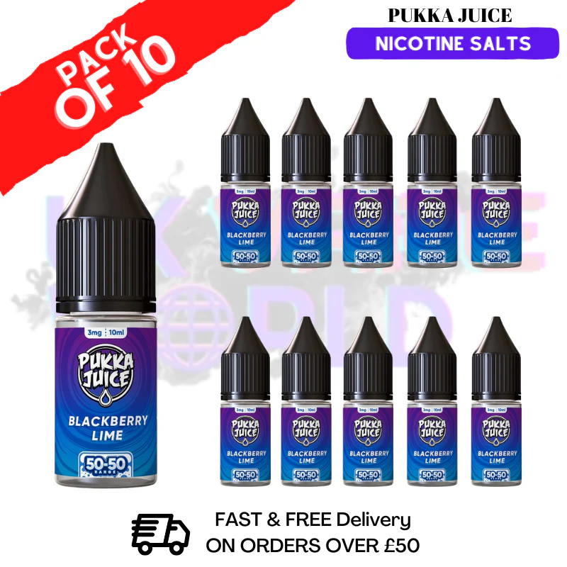Blackberry Lime Pukka Juice Nic Salt Box Of 10