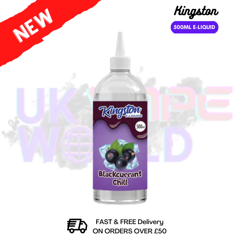 Kingston Blackcurrant Chill 500ml Eliquid - Best Price