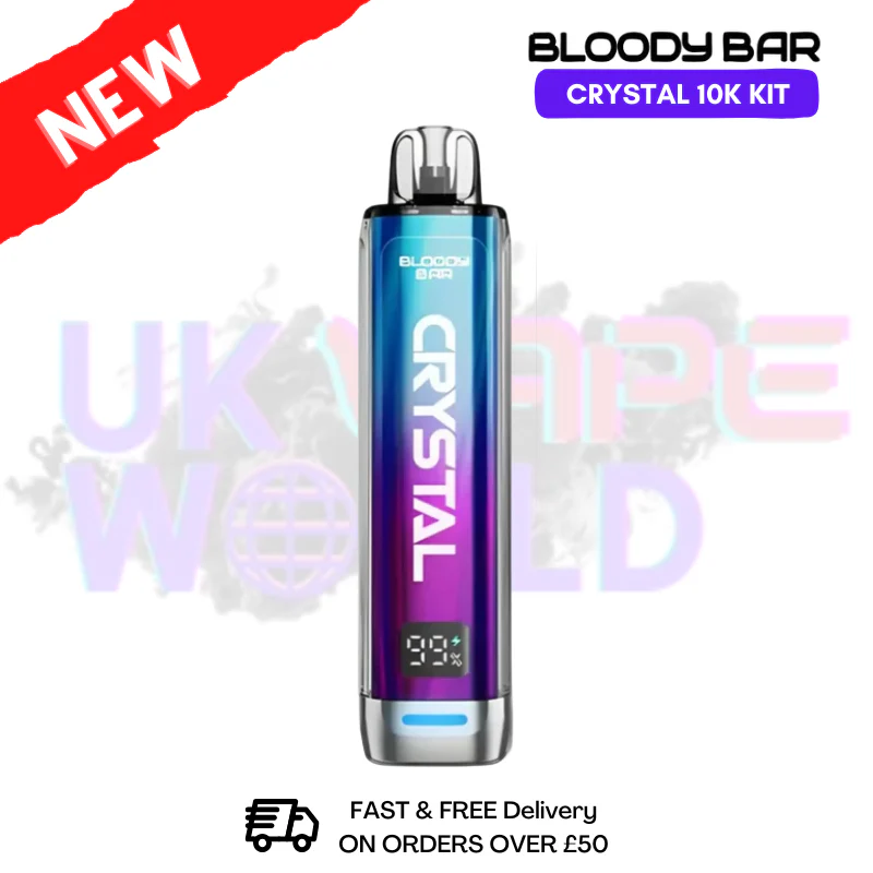 Bloody Bar Crystal Blueberry Cherry Cranberry 10K Puff Pod Kit