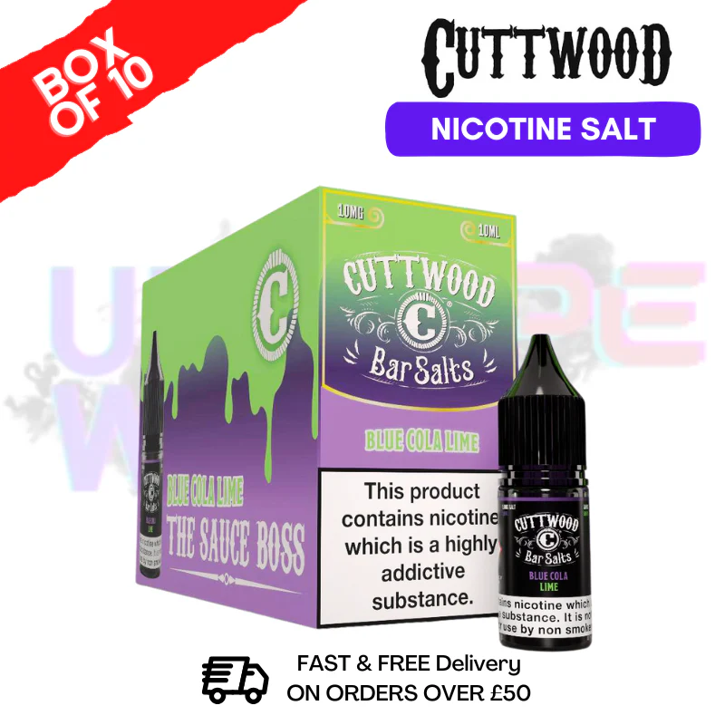 Blue Cola Lime Cuttwood Bar Salt BOX OF 10