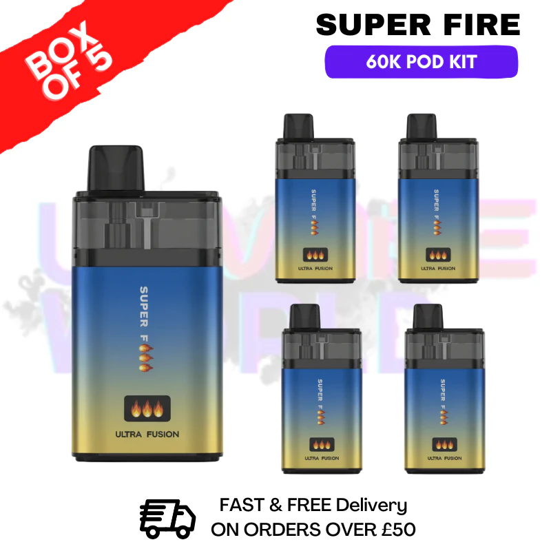 Blue Edition SuperFire 60K Ultra Fusion Box Of 5