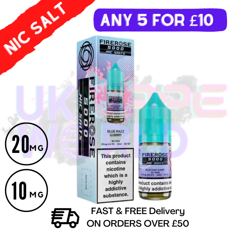 Blue Razz Gummy - Firerose 10ML Nic Salt