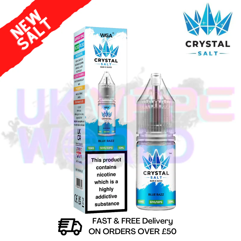 Blue Razz WGA Crystal Nic Salt | Nicotine Salts | Lowest Price
