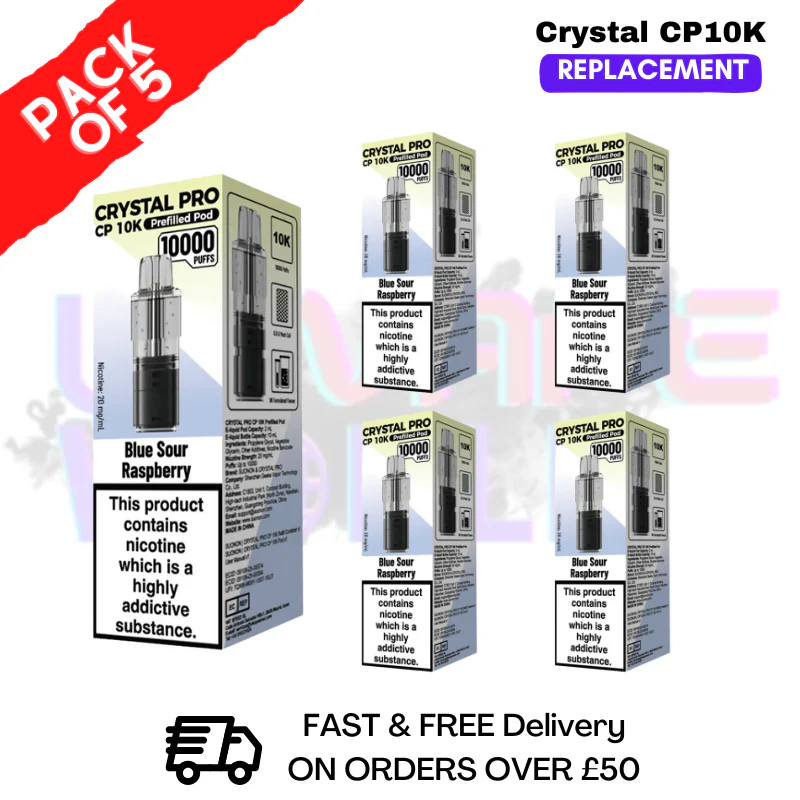 Blue Sour Rasp CP Pro 10K Replacement Pods Box Of 5