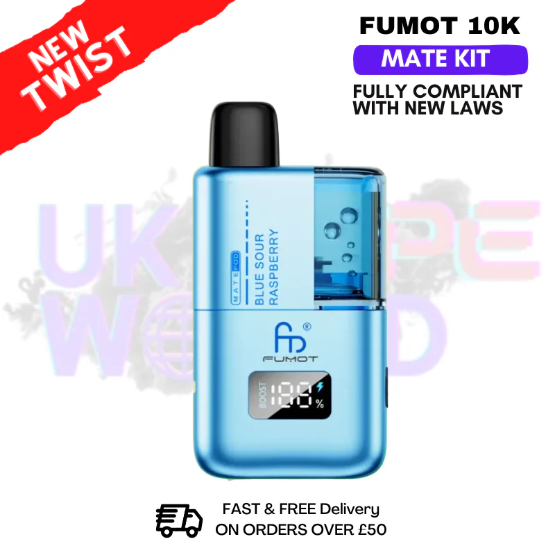 Blue Sour Raspberry Fumot Mate 10K Puff Prefilled Pod Kit