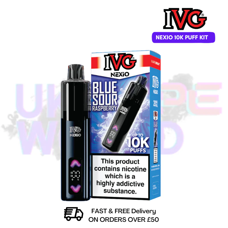 Blue Sour Raspberry IVG Nexio Prefilled Pod Kit - 2 For £15