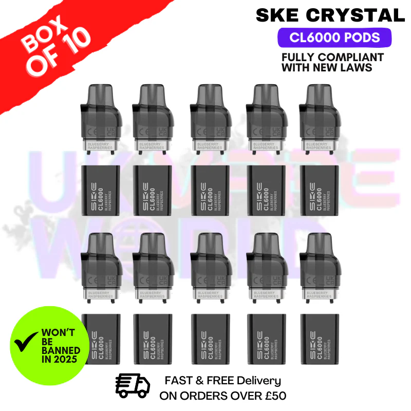 Blueberries Raspberries SKE Crystal CL6000 Prefilled Pod Box Of 10