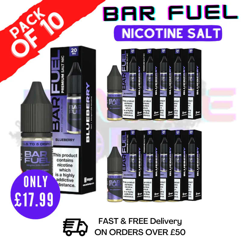 Blueberry Bar Fuel Nic Salt BOX OF 10