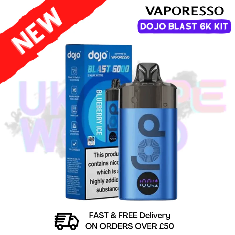 Blueberry Ice Vaporesso Dojo Blast 6000 Kit - £7.00