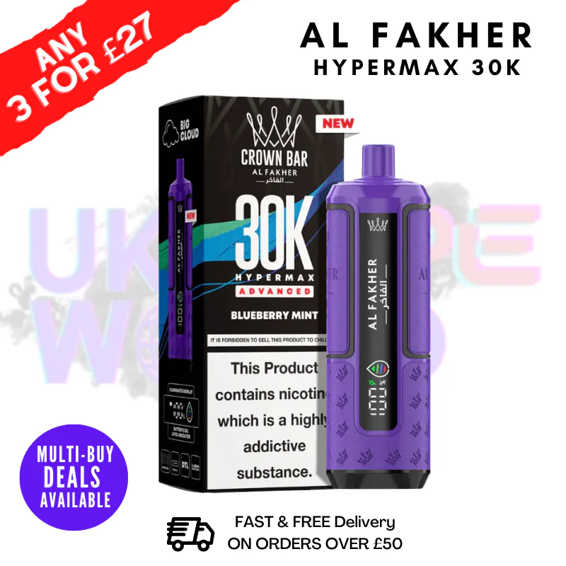 Blueberry Mint Al Fakher 30K HyperMax Pod Kit