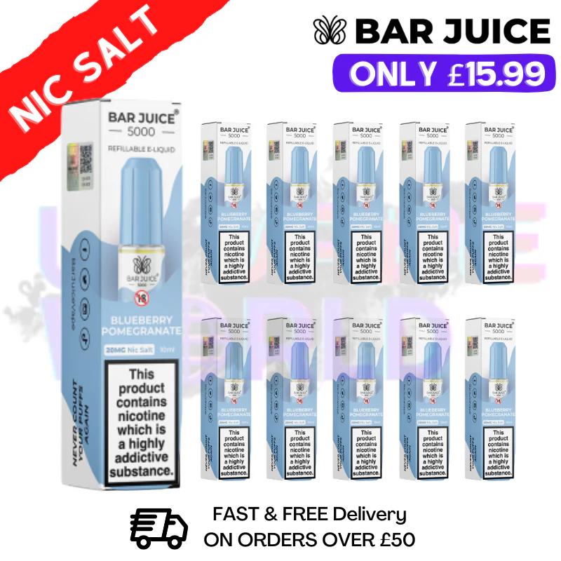 Blueberry Pomegranate Juice 5000 NicSalt Box of 10