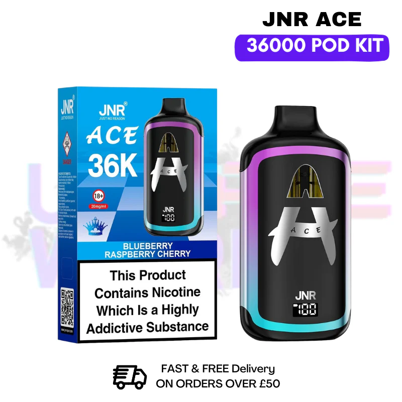 Blueberry Raspberry Cherry JNR ACE 36K Puff 36000 Prefilled Pod Kit