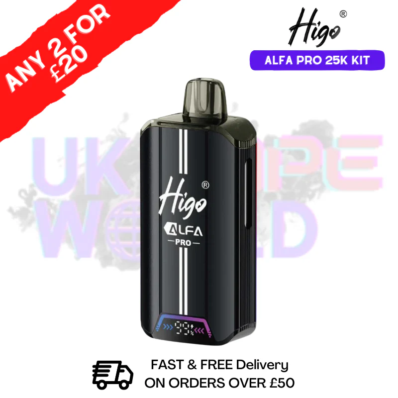 Blue Raspberry Higo 25K Alfa Pro Pod Kit - Any 2 For £20