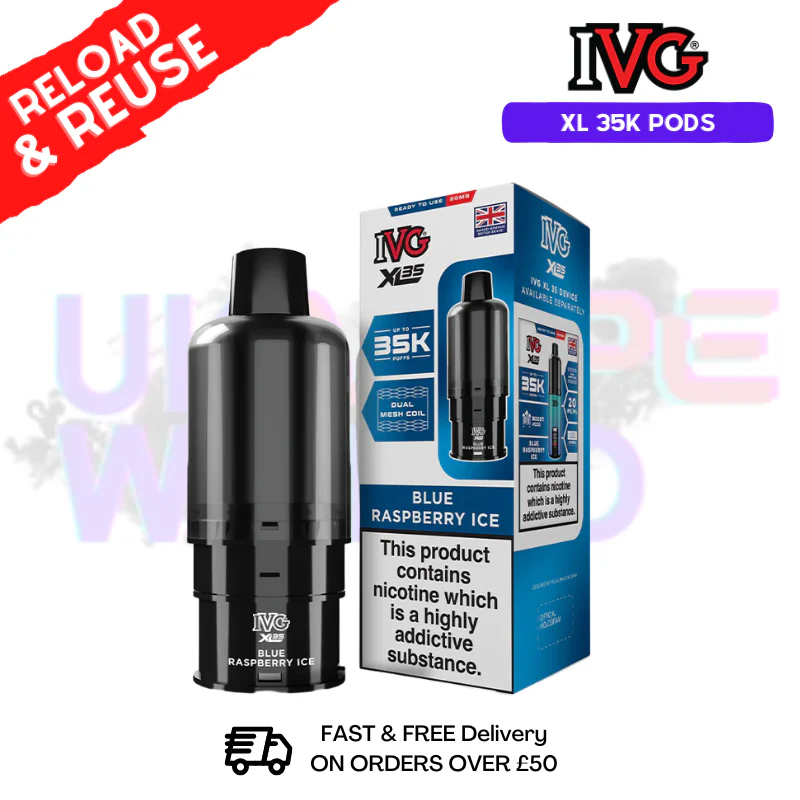 Blueberry Raspberry ICE IVG XL 35k Prefilled Pods