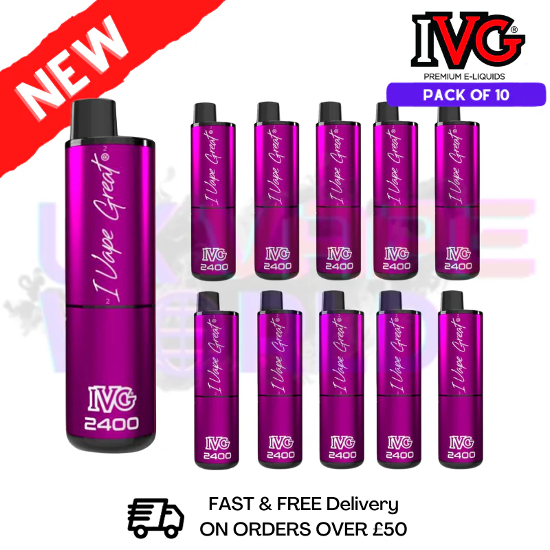 Box Of 10 - Berry Fizz IVG 2400 Prefilled Pen Kit