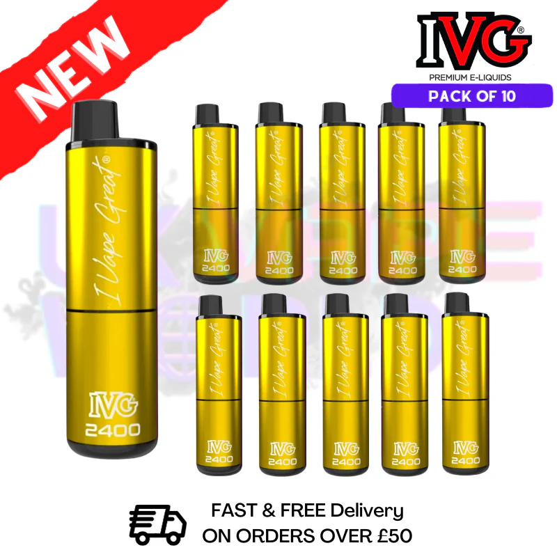 Box Of 10 - Lemon Edition (NEW) IVG 2400 Prefilled Pen Kit