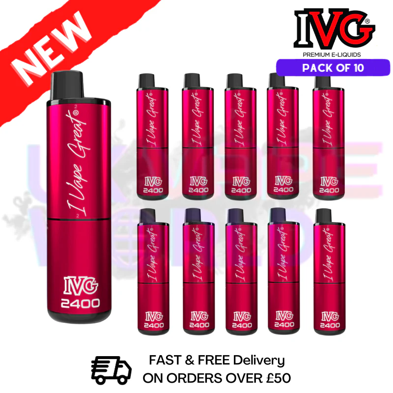 Box Of 10 - Strawberry Watermelon IVG 2400 Prefilled Pen Kit