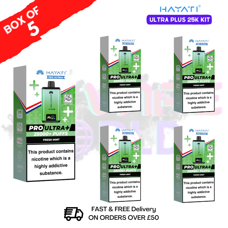 Box Of 5 - Hayati 25K Puff Pro Ultra Prefilled Kit - ONLY £42.99 - Image 14