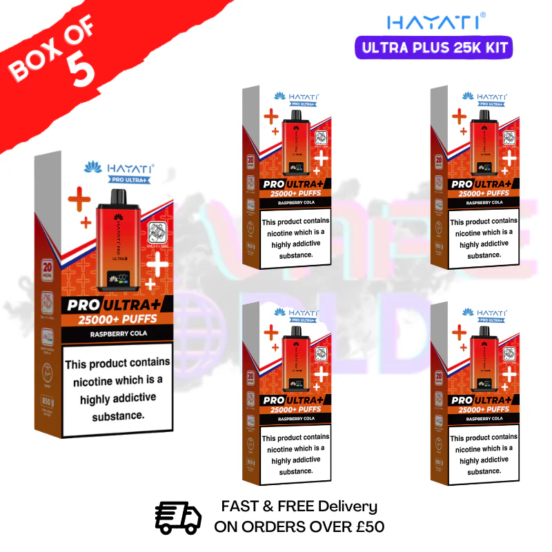 Box Of 5 - Hayati 25K Puff Pro Ultra Prefilled Kit - ONLY £42.99 - Image 3