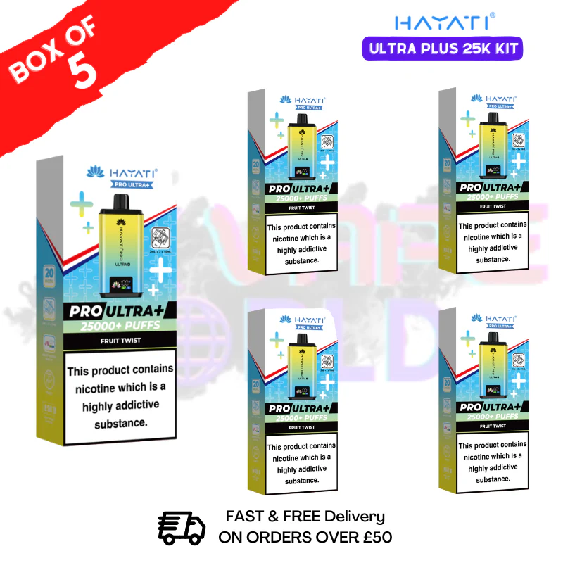 Box Of 5 - Hayati 25K Puff Pro Ultra Prefilled Kit - ONLY £42.99 - Image 5