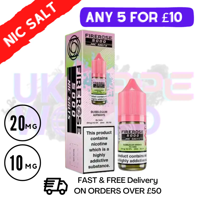 Bubblegum Airways - Firerose 10ML Nic Salt