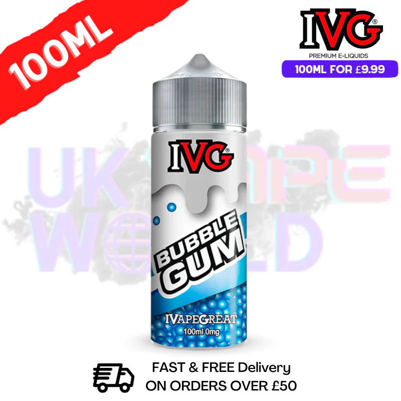 Bubblegum IVG Shortfill Juice (NEW) 100ML Eliquid