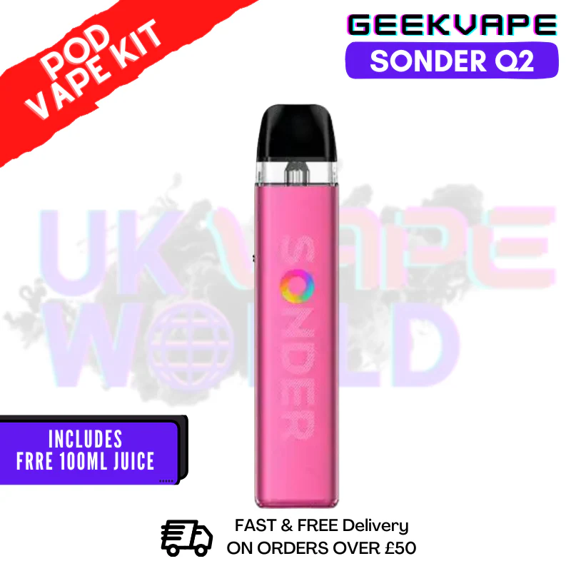 Burgundy Red GeekVape Sonder Q2 Pod Vape Kit