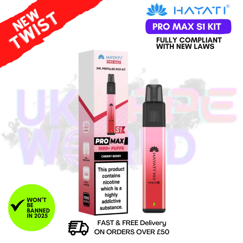 Cherry Berry Hayati S1 Pro Max Kit - £3.99