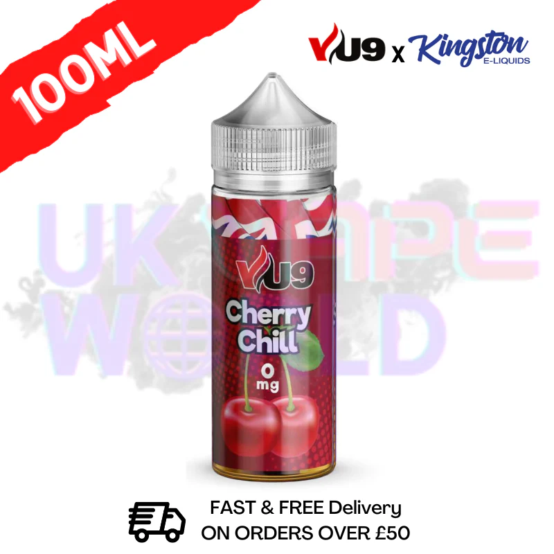 Cherry Chill Shortfill Juice 100ML Eliquid - VU9 x Kingston