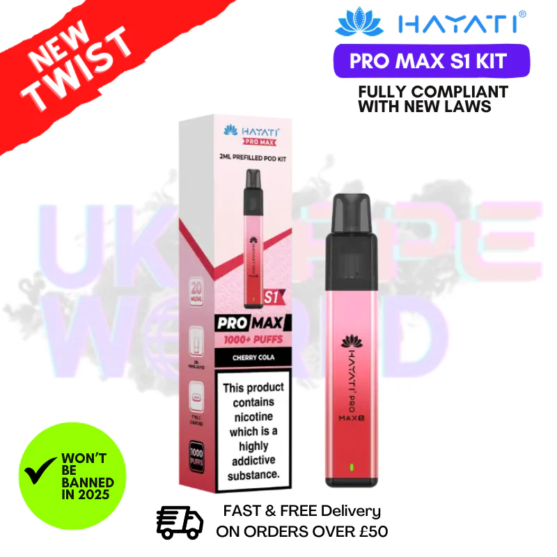 Cherry Cola Hayati S1 Pro Max Kit - £3.99