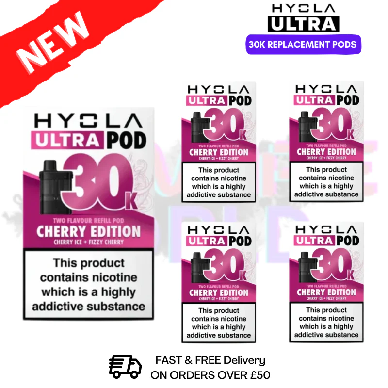 Cherry Edition Hyola 30K Replacement Pods Box Of 5