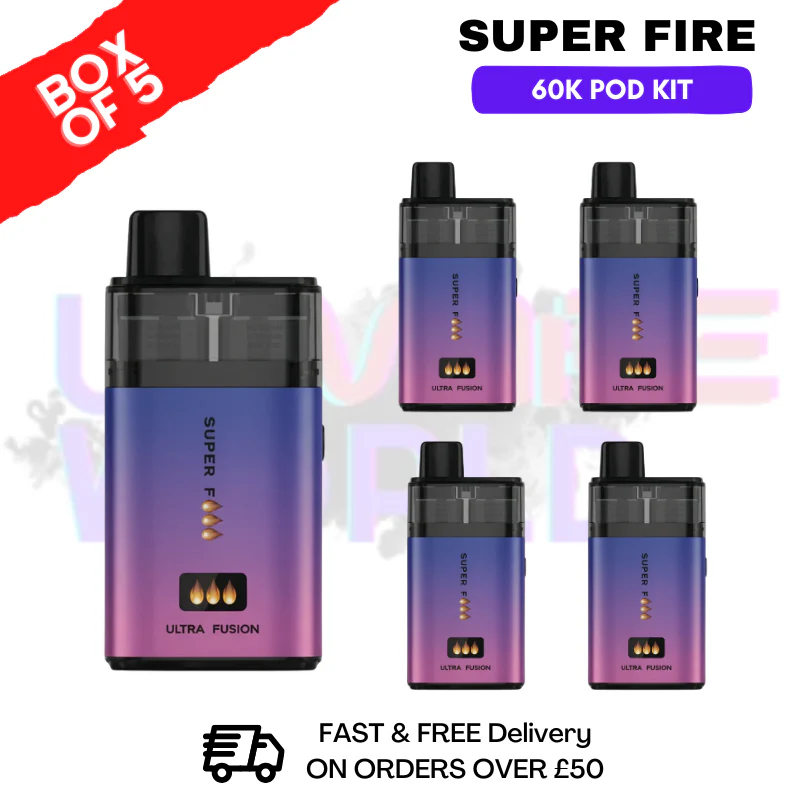 Cherry Edition SuperFire 60K Ultra Fusion Box Of 5