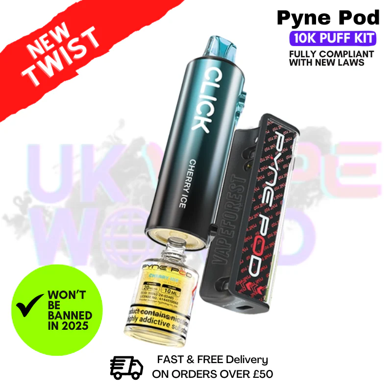 Cherry Ice Pyne Pod 10K Puff Vape Kit