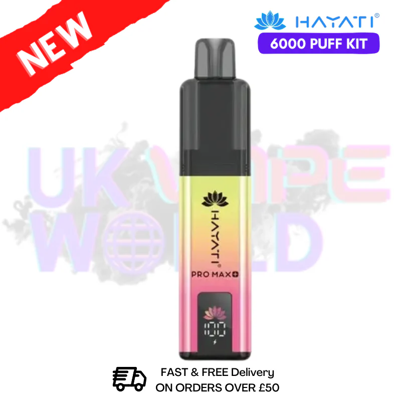 Cherry Peach Lemon Hayati Pro Max Plus 6000Puff Kit
