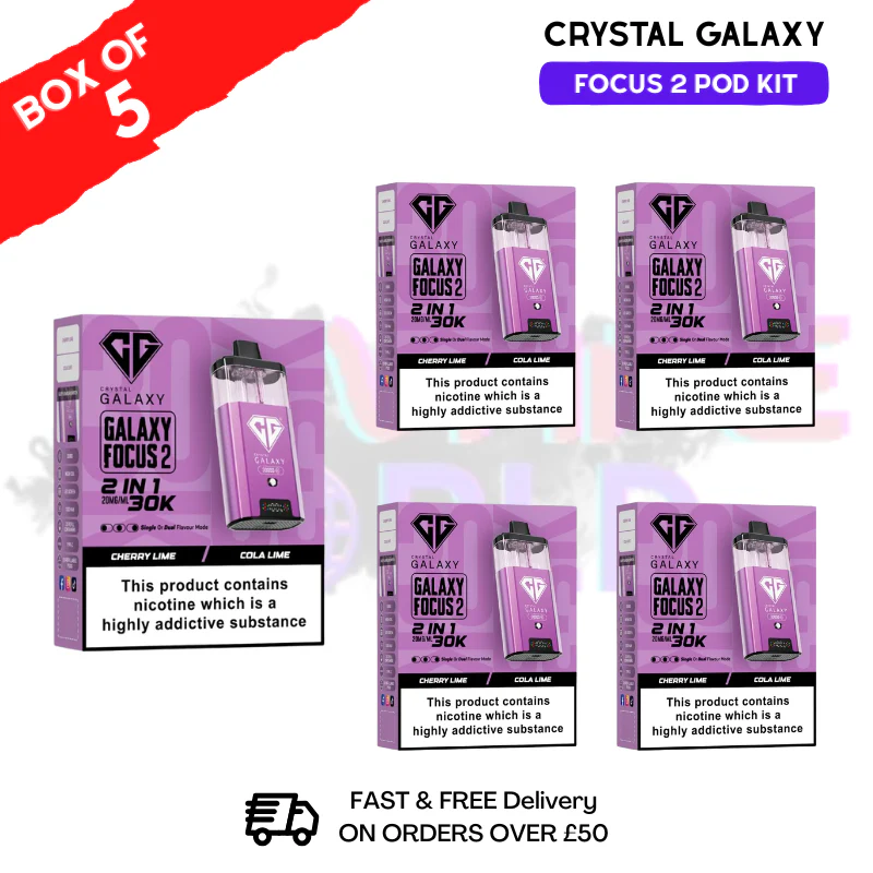 Cherry Sour Raspberry Crystal Galaxy 30K Kits Box Of 5