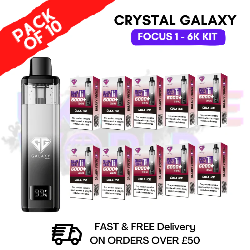 Cola Ice Crystal Galaxy Focus 6K Kits Box Of 10
