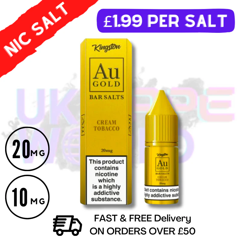 Cream Tobacco Gold Bar Nic Salt
