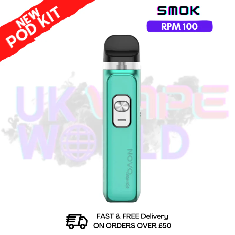 Cyan Smok Novo Master 30K Pod Kit + Free Nic Salt (PRICE £12.99)