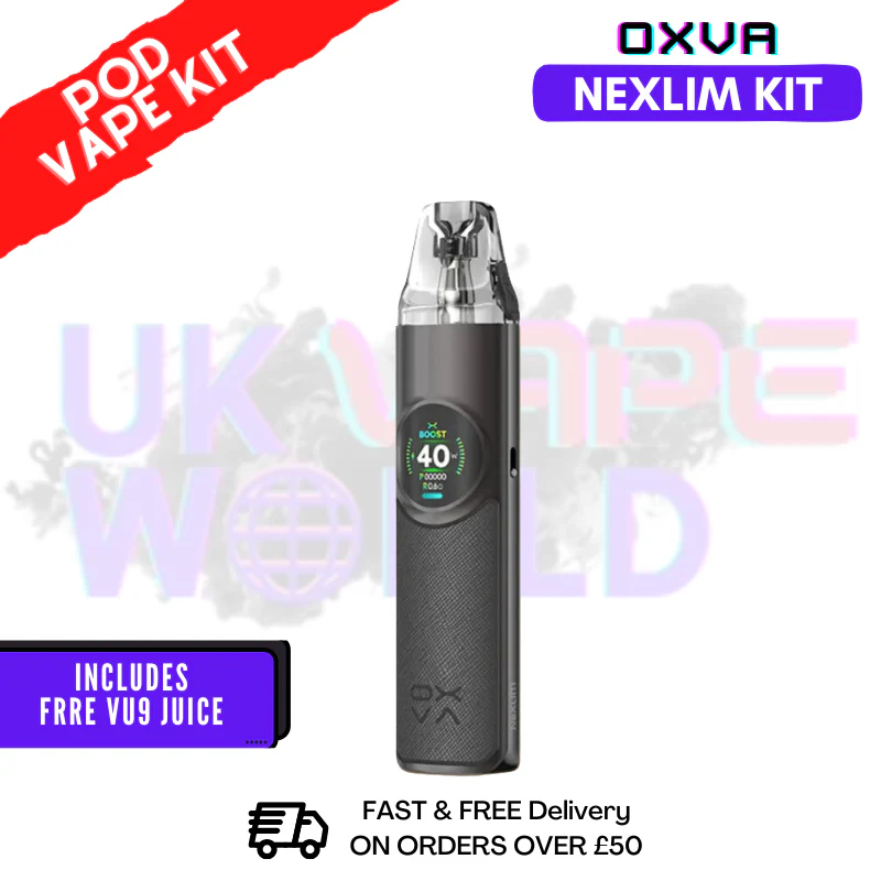 Dark Grey Oxva NeXlim Refillable Pod Vape Kit