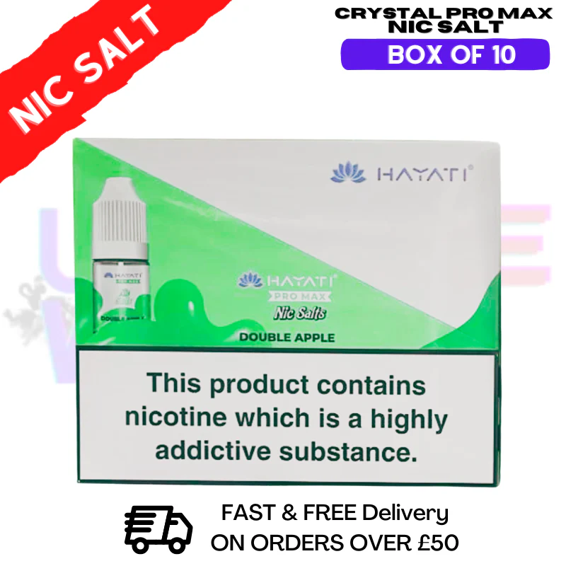 Double Apple Hayati Pro Max Box Of 10 Nic Salts