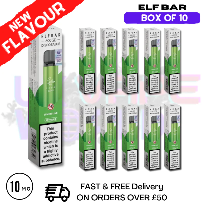 Elf Bar Lemon Lime Bar Box Of 10