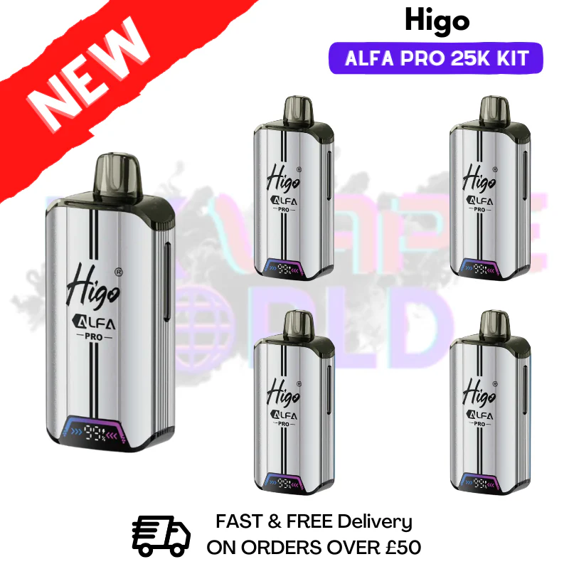 Fizzy Cherry Cola Higo Alfa 25K Kit Box Of 5 - £24.99