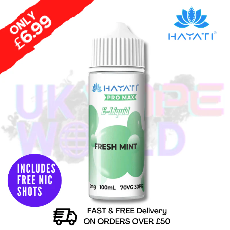 Fresh Mint Hayati Pro Max Shortfill Juice 100ML Eliquid